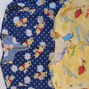 Disney Winnie the Pooh Pooh Bear scrubs Dr Seuss scrubs Disney scrubs size 3X